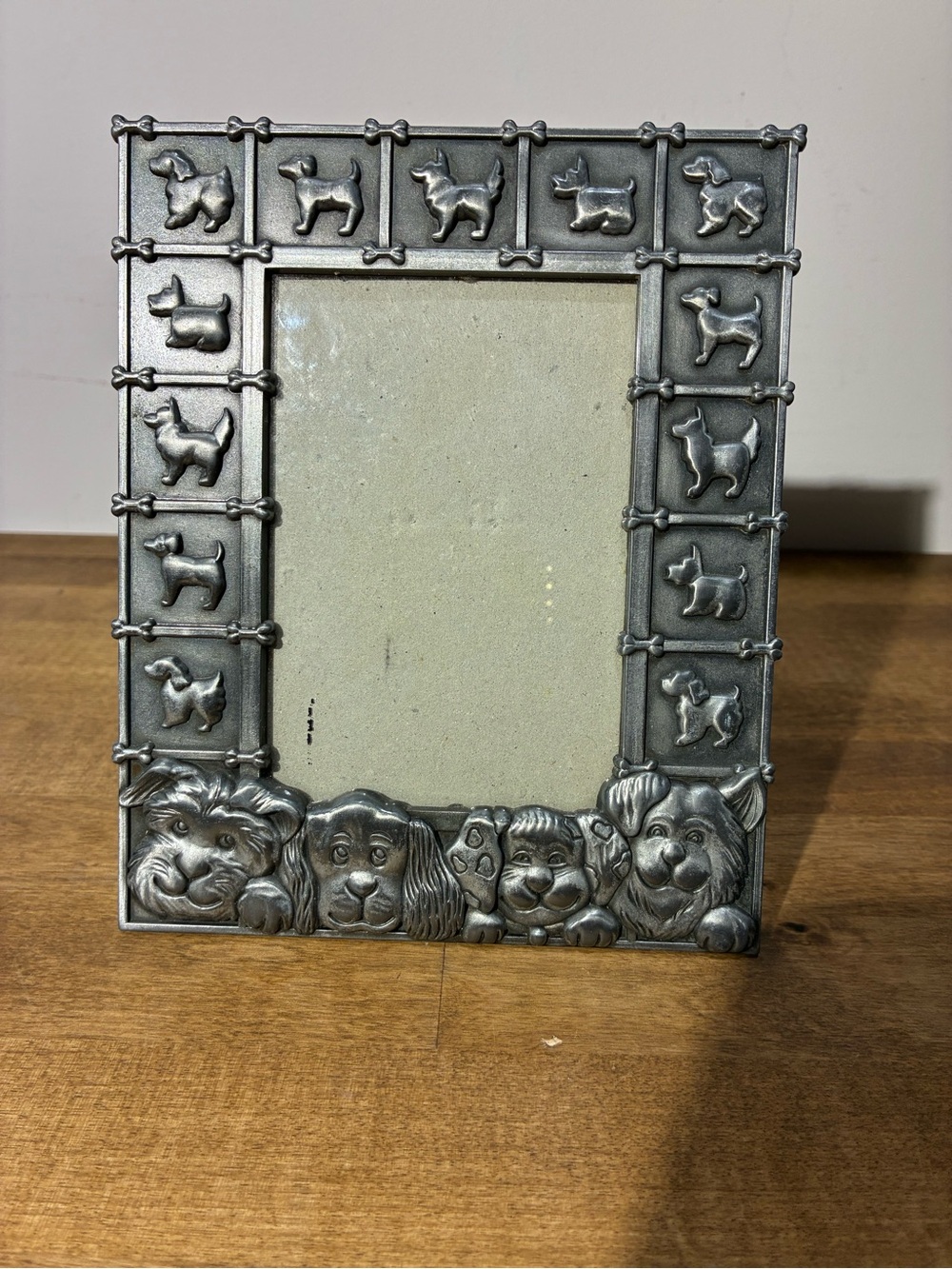 Vintage Dog Breed Picture Frame 4x6 Figural Canine Border Made in China